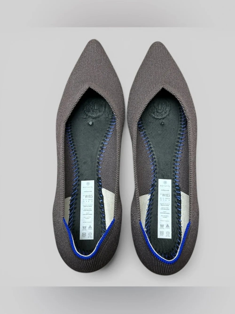 Rothy’s The Point Mink Dusty Purple Flats Women’s Retired Size 10.5 - Picture 4 of 9